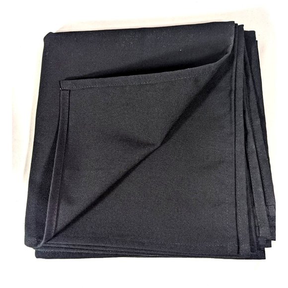Golden Mills Black Napkins 6-Piece Spun Polyester Restaurant Quality 20 x 20 In - Picture 2 of 3